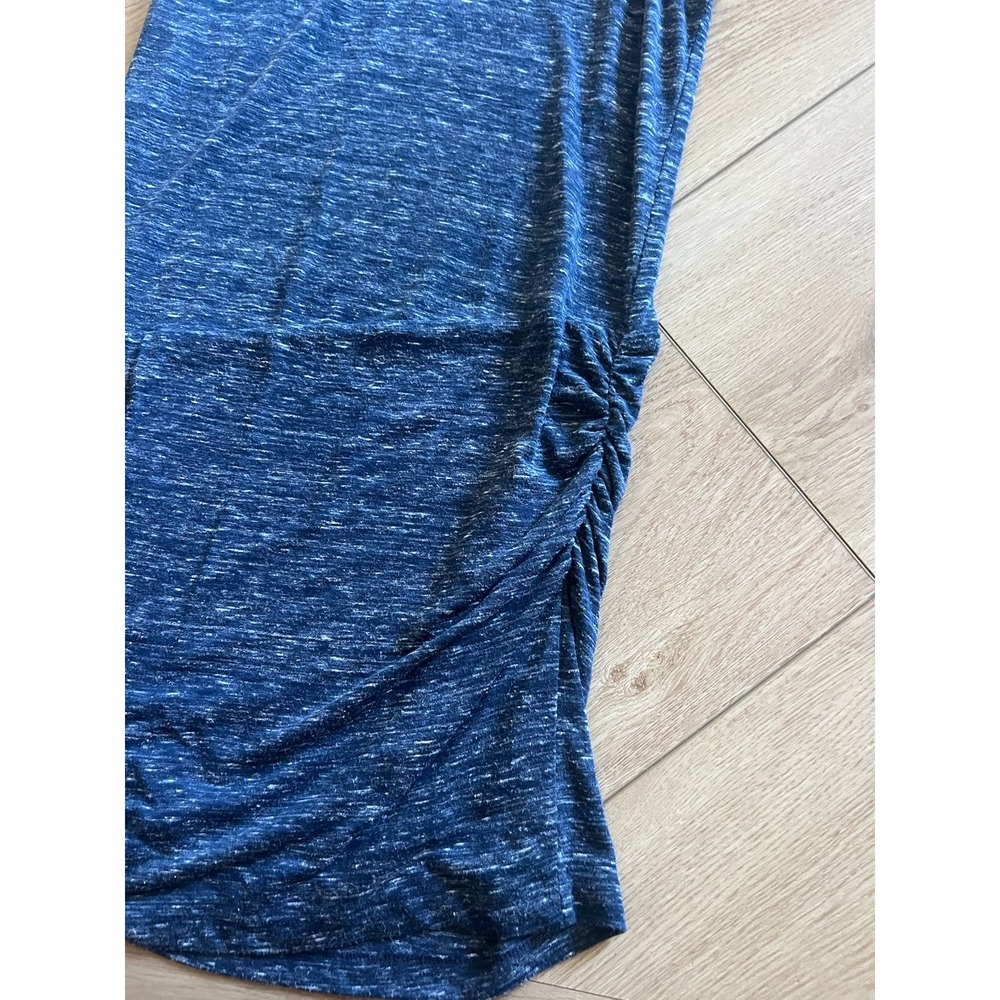 Bella Luxx Los Angeles Blue Sleeveless Dress Ruched Detail Casual Comfy XS - Picture 3 of 5